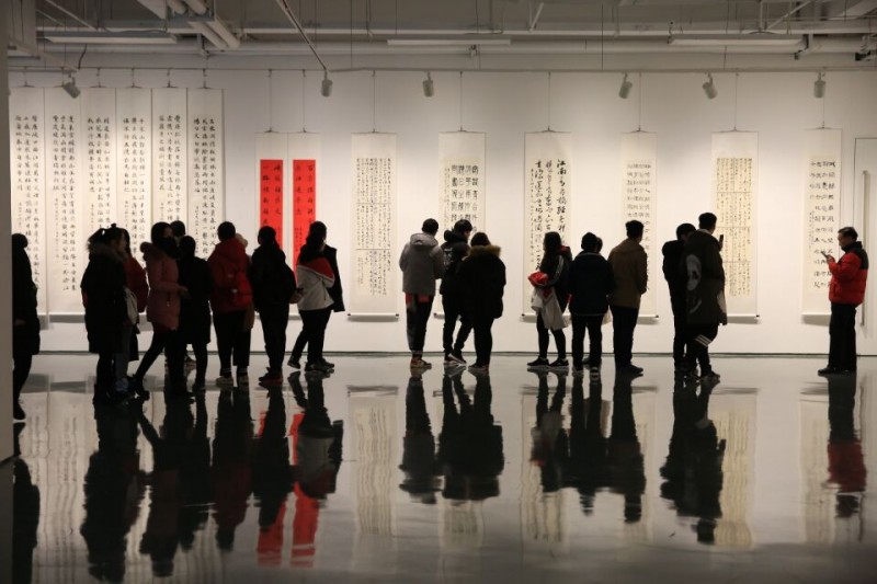 運城幼兒師范高等?？茖W(xué)校教師書法作品展盛裝開幕