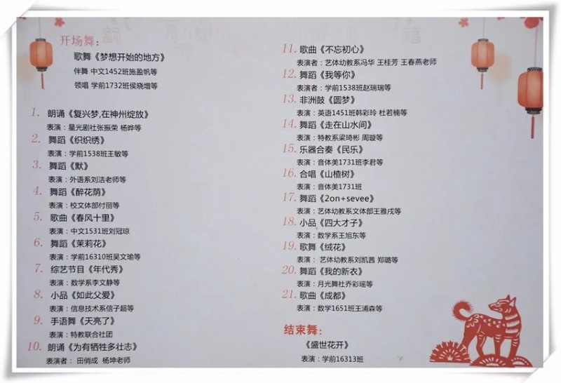 陽泉師范高等?？茖W校第七屆校園文化節(jié)之文藝節(jié)目匯演