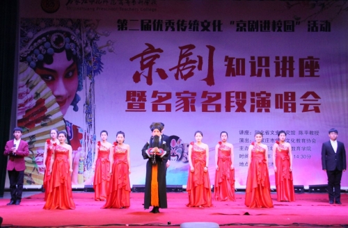 打：宋曉華、楊學(xué)功老師表演傳統(tǒng)京劇《楊門女將》片段